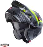 Caberg Casca Caberg Tourmax X SV Sarabe - Flip-up, titanium/negru/galben fluor mat, Ochelari soare incluși, ECE 22.06 (C0FD60L)