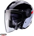 Caberg Casca Caberg Soho SV Zephyr - Open face, negru/gri/rosu lucios, Ochelari soare incluși, ECE 22.06 (C6IC60L)