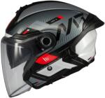 MT Helmets Casca MT Helmets Cosmo SV Silence - Open face, negru/gri lucios, Ochelari soare incluși, ECE 22.06 (1361C42121)