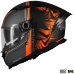 MT Helmets Casca integrala MT Braker SV Charm B4 (ochelari soare integrati) - punctaj maxim SHARP Test - 5 stele - Negru/portocaliu mat (1346C40142)
