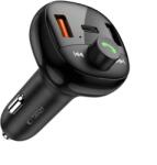 Tech-Protect CC06 Bluetooth FM Transmitter autós töltő 2x USB / USB-C 72W, fekete