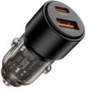Tech-Protect CC03 autós töltő USB / USB-C 95W PD QC, fekete