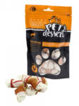  PET'S DESSERT PET'S DESSERT Knoted Bone & Chicken, XS-XL, Pui, punguță recompense fără cereale câini, 80g