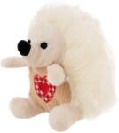 Amek Toys Jucărie de pluș Amek Toys - Arici cu inimă brodată, alb, 16 cm (11272)