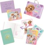 Studio Pets Jucărie de pluș Studio Pets - Pudel, Cookie cu servieta, pașaport și autocolante, 8 cm (6523)