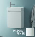 TBOSS Sparta 40 cm alsószekrény kerámia mosdóval (több színben, magasfényű fehér feláras)