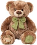 Amek Toys Jucărie de pluș Amek Toys - Brown bear with a green ribbon, 40 cm (73103)