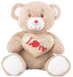 Amek Toys Jucărie de pluș Amek Toys - Ursuleț de pluș cu inimă, bej, 24 cm (030615-2)