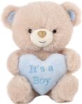 Amek Toys Jucărie de pluș Amek Toys - Ursul cu inima albastră It’s a Boy, 21 cm (60115)