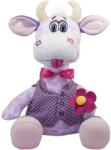 Amek Toys Jucărie de pluș Amek Toys - Vacă cu floare, mov, 50 cm (41213)