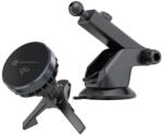 Forcell F-GRIP Cool Mag autós telefontartó Cold Protect hűtési technológiával és Qi2 15W vezeték nélküli töltéssel, kompatibilis a MagSafe-fel, fekete - studioeszkozok