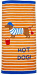 Catherine Lansfield Prosop de plajă portocaliu din bumbac 76x160 cm Hot Dog - Catherine Lansfield Prosop