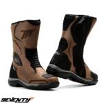 Seventy Degrees Ghete moto Seventy Degrees SD-BT13 - unisex, impermeabile, touring, maro (SD3301307)