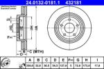 ATE Disc frana fata Jeep Grand Cherokee IV ATE 24.0132-0181.1 (24.0132-0181.1)