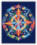  Csillag Mandala Élénk Színekkel - számfestő készlet