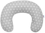 New Baby Perna alaptare, New Baby, Diametru 16 cm, Bumbac antialergic, Husa detasabila, Stars Grey (43244)