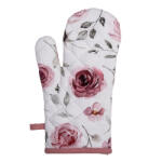 Clayre & Eef Set 2 manusi termice bumbac Roses 18x30 cm (RUR44)