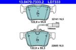 ATE set placute frana, frana disc ATE 13.0470-7333.2 - piesa-auto