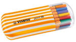 STABILO Tűfilc Stabilo Point 88 Zebrui 0.4 mm 20 db-os klt. műanyag ovális csíkos dobozban (8820-02)