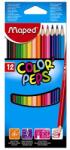 Maped Color Peps Színesceruza Készlet - 12 db, Normál, Háromszög (183212FC)