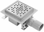 Rea Set rigola pentru dus plus capac inox periat Rea Dots 12 cm (REA-G6202)