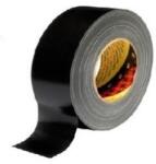3M 389 banda adeziva textila 25 mm x 50 m, negru
