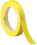 3M 471 Banda adeziva din PVC, 12 mm x 33 m, galben