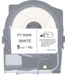 Compatibil Max LM-505W, 5mm x 16m, alb banda compatibila (LM-TP505W)