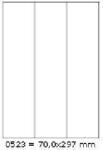 CDRmarket Etichete autoadezive 70 x 297 mm, 3 de etichete, A4, 100 coli (R0100.0523A)