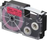 Compatibil Casio XR-12FPK , 12mm x 8m, text negru / semnal fundal roz, banda compatibila (CAXR12FPK)