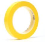 3M 471 Banda adeziva din PVC, 19 mmx 33 m, galben