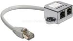 Delock RJ45 Port duplázó 1 x RJ45 dugó > 2 x RJ45 jack (2 x Ethernet) (DL65177) (DL65177)