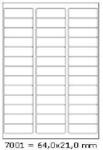 CDRmarket Etichete autoadezive 64 x 21 mm, 39 de etichete, A4, 100 coli (R0ECO.7001A)