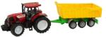 Kruzzel 24711 Traktor pótkocsival, 50 cm, piros (24711)