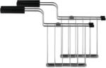 Alessi Тостер мрежа TORU, комплект от 2 бр. , сребърен / черен, неръждаема стомана, Alessi (ALNE03RAB)
