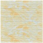SDEPOT 50 db S DEPOT tapéta csempe készlet, 3 mm vastag, mérete 70x77 cm, márvány minta utánzat, sárga (SET50_TAPET_59_GALBEN)
