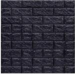 SDEPOT 20 db SDEPOT® tapéta csempe készlet, 2mm vastag, 70x77 cm, téglautánzat, fekete (SET20_TAPET_05_NEGRU)