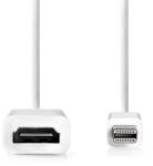 Nedis CCGB37650WT02 video átalakító kábel 0, 2 M Mini DisplayPort HDMI A-típus (Standard) Fehér (CCGB37650WT02)