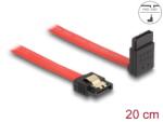 Delock SATA III/SATA III, 0.2 m SATA kábel 0, 2 M SATA 7-pin Fekete, Vörös (83972)