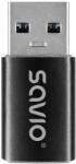 SAVIO AK-81 video átalakító kábel 0 M USB C-típus USB A típus Fekete (SAVAK-81)