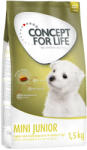 Concept for Life 1, 5kg Concept for Life Mini Junior száraz kutyatáp 20% kedvezménnnyel