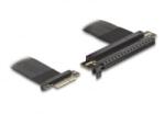 Delock PCI Express 3.0 riser kártya x4 apa x16 foglalatba 30cm (81498) (81498) - aqua