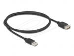 Delock EASY USB 2.0 Type-A -> Type-A kábel 1m fekete (81512) (81512)