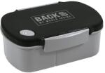 DERFORM BackUp műanyag csatos uzsonnás doboz - Fekete (SB7B56)