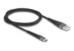 Delock USB 2.0 Type-A -> Type-C kábel 1m fekete (81121)