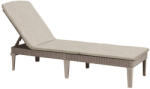 Keter Jaipur cappuccino/bézs napozóágy párnával (610657) - pepita