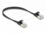 Delock RJ45 lapos patch kábel apa - apa Cat. 6A U/FTP 0, 25 m fekete (81161)