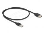 Delock EASY USB 2.0 Type-A -> Type-A kábel 0.5m fekete (81511) (81511)