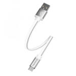 ColorWay USB-A - Type-C adat- és töltőkábel 25cm fehér (CW-CBUC001-WH)