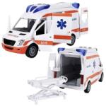  Jucărie din lemn Iso Trade - Ambulanță, cu sunete și lumini (KRU22731)